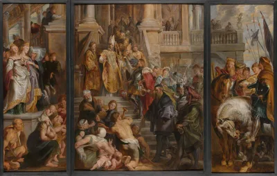A conversão de São Bavão (esboço, Rubens)