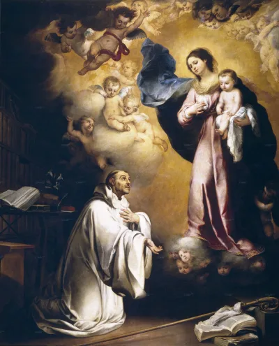 Aparição da Virgem a São Bernardo — Murillo