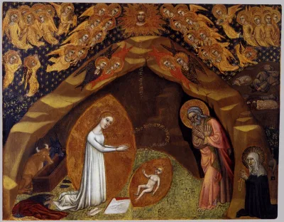 Santa Brígida e a visão da Natividade
