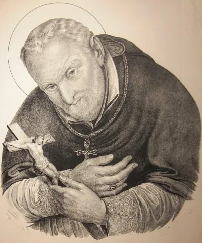 Santo Afonso Maria de Ligório (gravura, Nápoles, séc. XVIII)