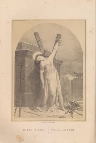 Santa Eulália de Mérida (gravura, 1868)