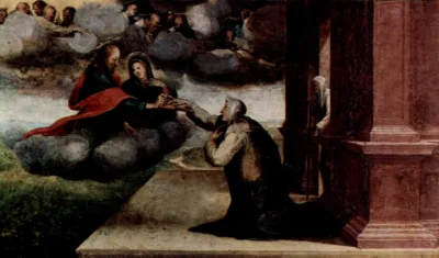 Santa Catarina de Sena recebendo os estigmas