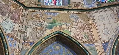 Mosaico de São Ciarán e São Cánico, Catedral de Santa Maria, Kilkenny