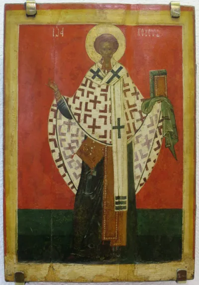 São João Crisóstomo, bispo — ícone russo