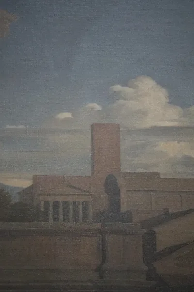 São Clair curando os cegos — pintura de Hippolyte Flandrin, catedral de Nantes