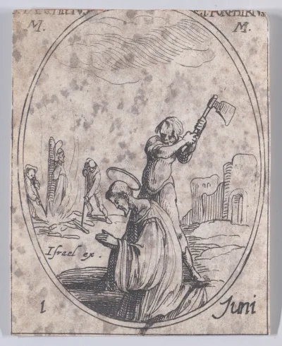 S. Pânfilo e S. Porfírio, mártires — gravura de Jacques Callot
