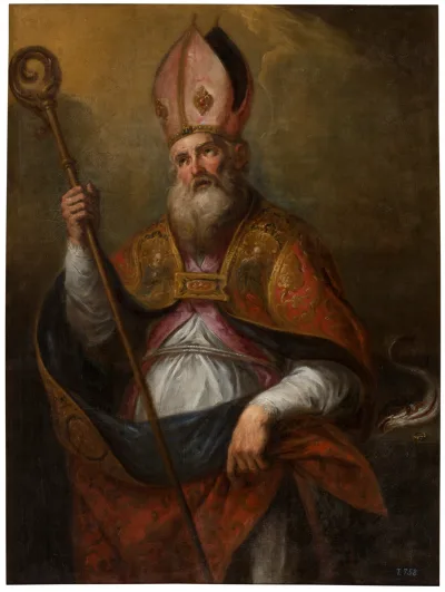 Santo Atilano, por Vicente Berdusán