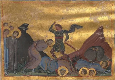 São Pânfilo de Cesareia — Menológio de Basílio II