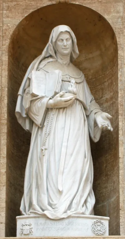 Estátua de Santa Maria da Soledade no Vaticano