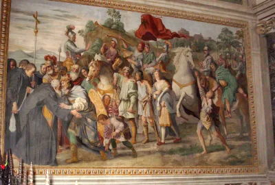 Encontro de São Nilo e o imperador Otão III (Domenichino)