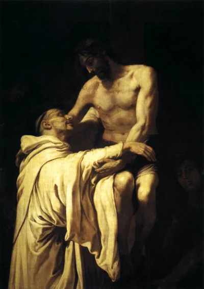Cristo abraçando São Bernardo (Amplexus) — Ribalta