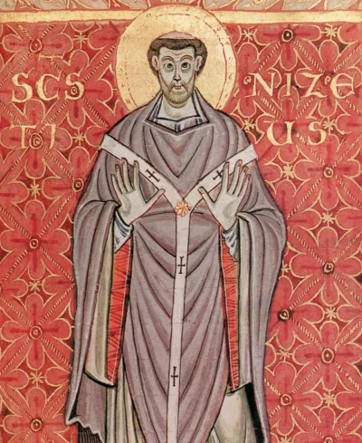 São Nicécio de Tréveris (Saltério de Egberto, fol. 99r)