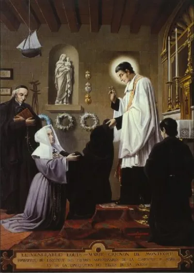 Montfort e Marie-Louise Trichet (fundação das Filhas da Sabedoria)