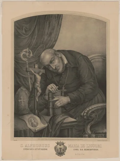 S. Alphonsus Maria de Liguori (litografia, 1868)