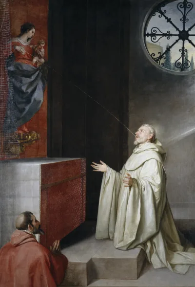 São Bernardo e a Virgem (Lactação) — Alonso Cano