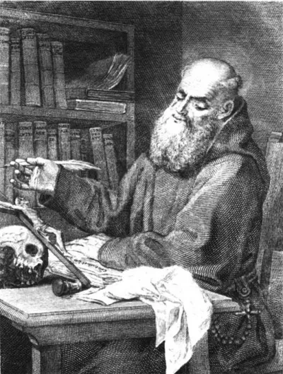 Retrato gravado de São Lourenço de Brindisi