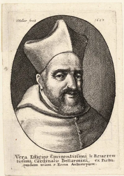Cardeal Belarmino (gravura de Wenceslas Hollar)