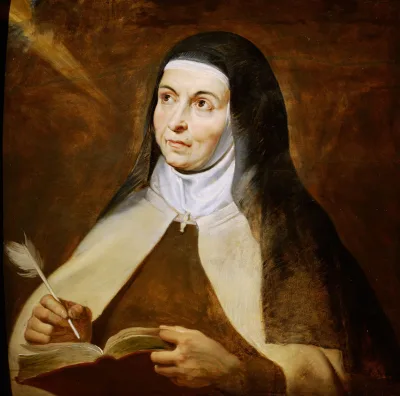 Santa Teresa de Ávila escrevendo (Rubens, c. 1615)