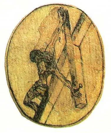 Cristo crucificado — desenho do próprio São João da Cruz