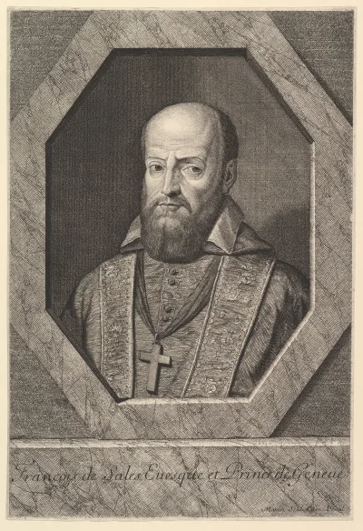 Saint François de Sales, évêque de Genève (gravura de Jean Morin)